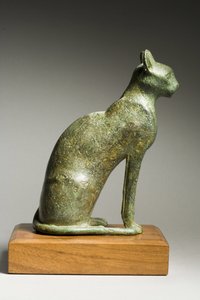 Katt, sen dynastisk periode, 664–332 f.Kr. (bronse) av Late Period Egyptian