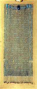 Begravelsesperlenett, etter 600 f.Kr. (fajanse) av Late Period Egyptian