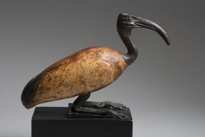 Ibis (bronse og tre) av Late Period Egyptian
