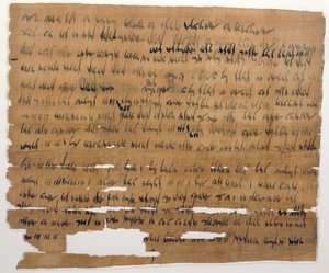 Ekteskapsdokument på arameisk, 3. juli 449 f.Kr. (blekk på papyrus) av Late Period Egyptian