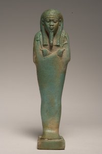 Shabti-figur for Padineith (fajanse) (se også 247997) av Late Period Egyptian