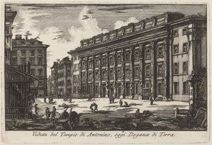 Hadrianeum av Laura Piranesi after Giovanni Battista Piranesi