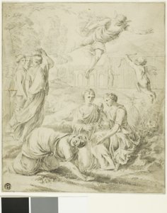 Studie for Mercury and Herse av Laurent de la Hyre