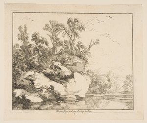 The Covered Rocks, 1640. av Laurent de la Hyre