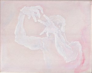 Skulptural, 2025 (akryl på lerret)