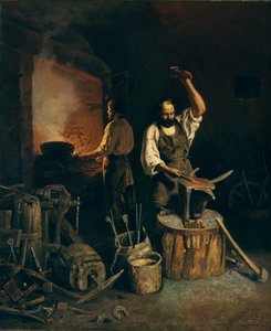 The Forge, 1845 av Lavr Kuzmich Plakhov