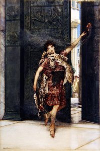 Dans før timian (akvarell på papir) (se også 349101) av Lawrence Alma Tadema