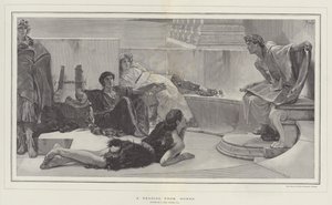 En lesning fra Homer av Lawrence Alma Tadema