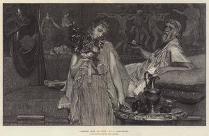 Between Hope and Fear, i utstillingen til Royal Academy av Lawrence Alma Tadema