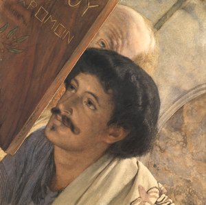 Charles Deschamps, med Henry Wallace Looking On, 1874 av Lawrence Alma Tadema