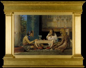 Egyptiske sjakkspillere, 1865 av Lawrence Alma Tadema