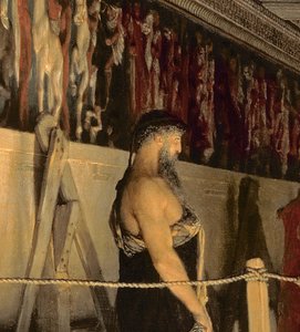 Pheidias and the Frieze of the Parthenon, Athen, 1868 av Lawrence Alma Tadema