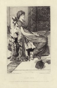 Stille kjæledyr av Lawrence Alma Tadema