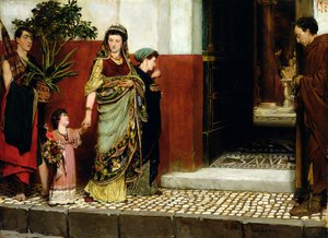 Retur fra Market av Lawrence Alma Tadema