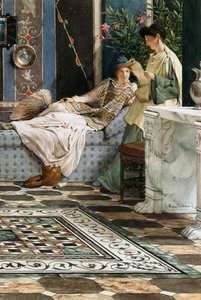 Brevet fra en fraværende, 1871 av Lawrence Alma Tadema