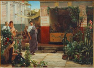 Blomstermarkedet av Lawrence Alma Tadema