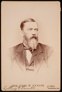 Portrett av Ezra Booth Taylor 1823-1912, før 1896. av Le Roy and Terrill