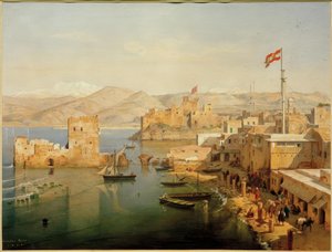 Utsikt over havnen i Beirut av Leander Russ
