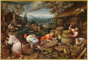 August (maleri på lerret) av Leandro da Ponte Bassano