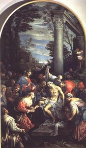 Oppreisningen av Lasarus av Leandro da Ponte Bassano