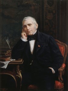 Portrett av dramatikeren og librettisten Eugène Scribe 1791-1861, 1863. av Lecomte Vernet