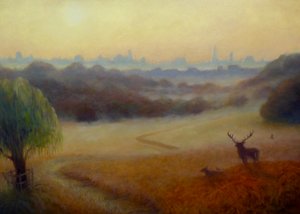 Richmond Park høstmorgen, 2020 av Lee Campbell
