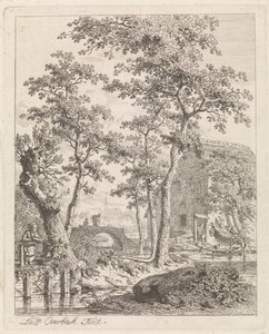 Gård på vannet Landskap med figurer (serietittel)