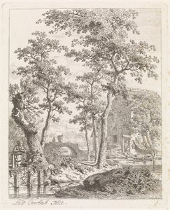 Gård på vannet Landskap med figurer (serietittel)