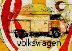 Fargerik retro-varebil
