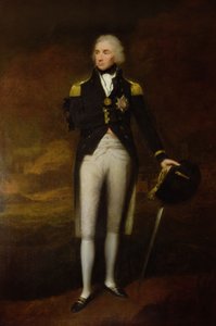 Portrett av admiral Viscount Nelson (1758-1805) (olje på lerret) av Lemuel Francis Abbott
