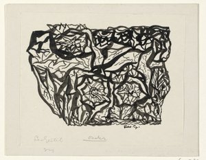 blomsterbusk av Leo Gestel (signed by artist)