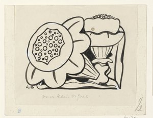 to blomster av Leo Gestel (signed by artist)