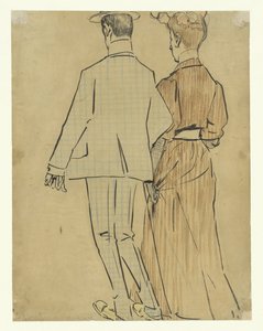 Vandrende par av Leo Gestel (signed by artist)