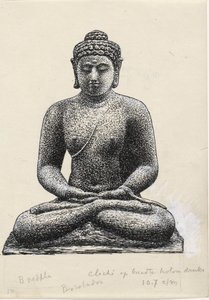 Buddha på Borobudur av Leo Gestel
