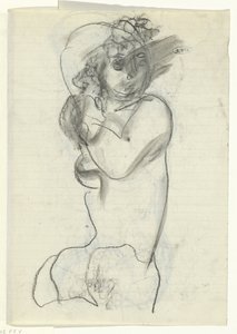 naken kvinne av Leo Gestel