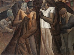 Nettendragers, ca. 1924 (olje på lerret) av Leo Gestel