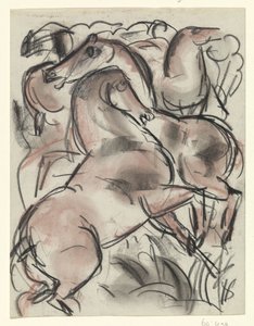 Hester i naturen av Leo Gestel
