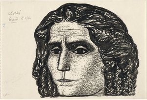 Portrett av Jean Jaures av Leo Gestel