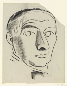 Selvportrett av Leo Gestel