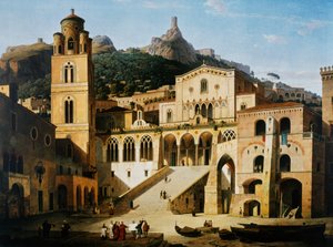 Plass foran katedralen i Amalfi
