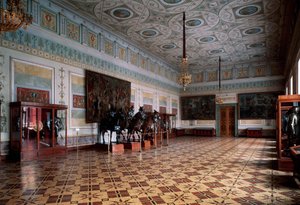 The Knight Hall Arsenal of the Hermitage i Saint Petersburg, c1800-tallet