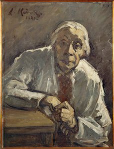 Portrett av Kaethe Kollwitz (olje på lerret) av Leo von Konig