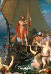 Ulysses and the Sirens (detalj av 154170) av Leon Auguste Adolphe Belly