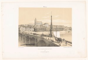 Utsikt over Blois fra broen Vue de Blois prize du pont (tittel på objekt) Contemporary France (serietittel) La France de nos jours (serietittel)