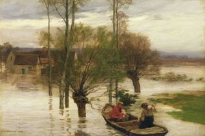 En oversvømmelse av Leon Augustin Lhermitte
