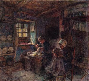 The Lacemakers, c1888 av Leon Augustin Lhermitte