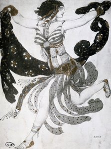 Cleopatra, ballettkostymedesign, 1909 av Leon Bakst