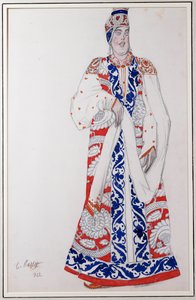 Kostymedesign for "Moskwa", 1922 av Leon Bakst