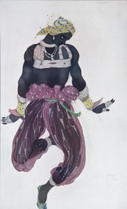 Kostymedesign for balletten Sheherazade av N. Rimsky-Korsakov, 1910 av Leon Bakst