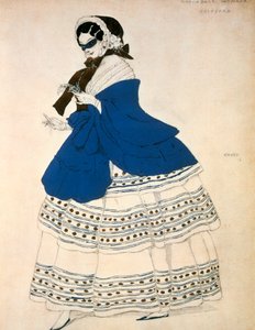 Estrella, design for et kostyme for balletten Carnival komponert av Robert Schumann, 1919